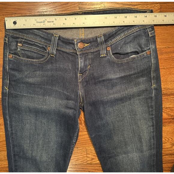 Levis Jeans Demi Curve Womens 7/28 Blue Low Rise Bootcut Skinny - Picture 4 of 6